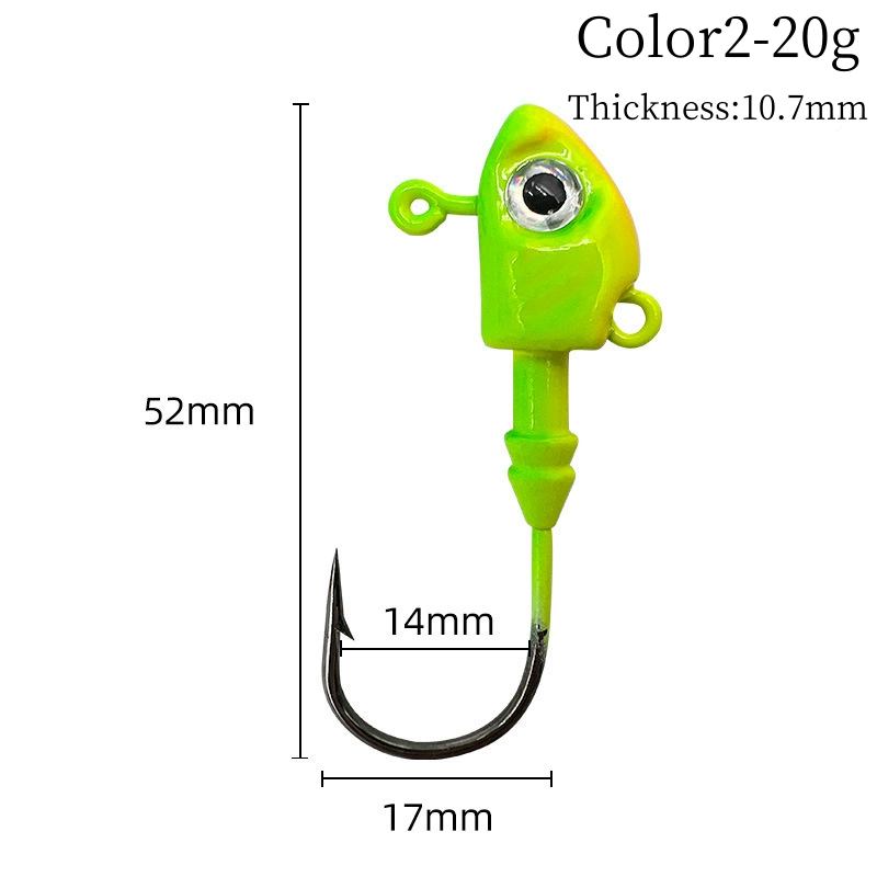 5 pc 10-40g Jig Head Hooks bulk fishing hooks