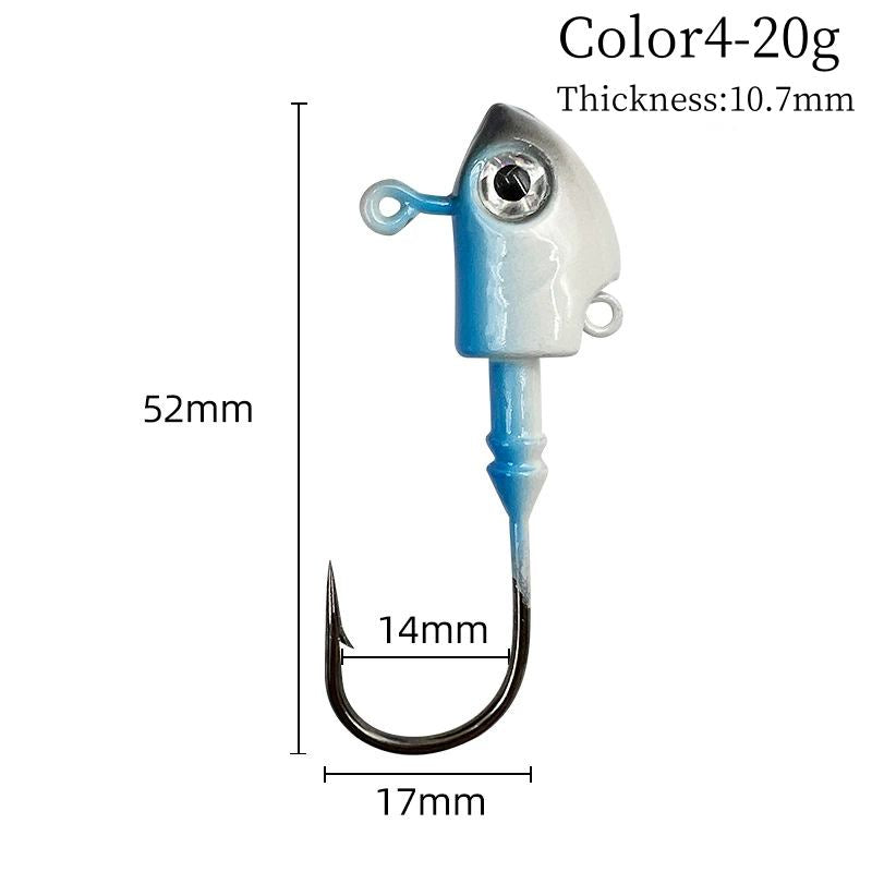 5 pc 10-40g Jig Head Hooks bulk fishing hooks