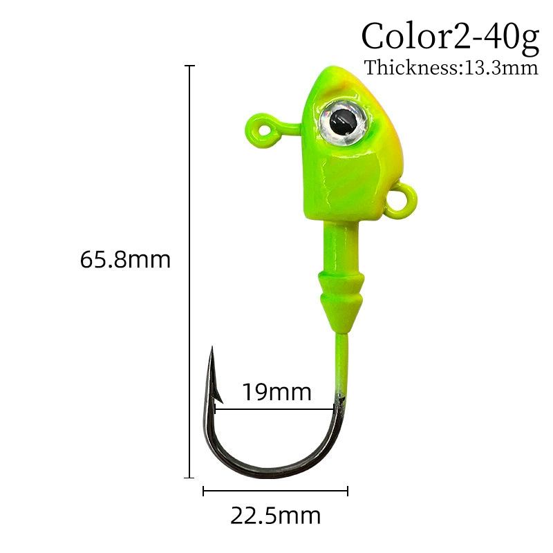 5 pc 10-40g Jig Head Hooks bulk fishing hooks