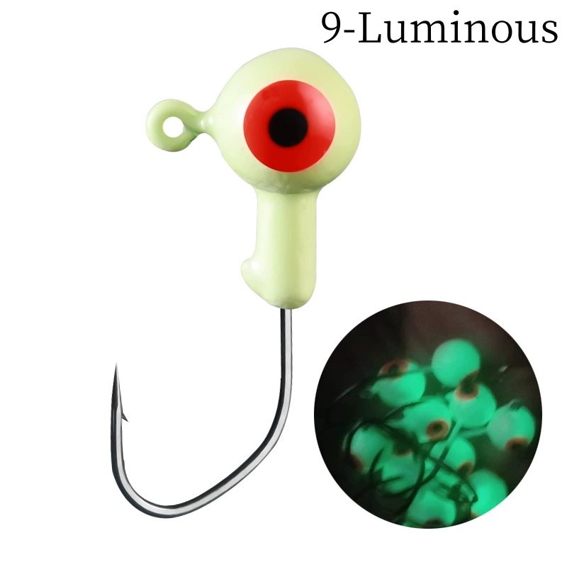 20 pc 0.8g 1.75g 3.5g 5g Jig Head fishing hook manufacturers