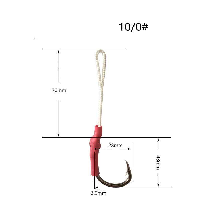100 pcs lure iron hook suitable for sea fishing and boat fishing