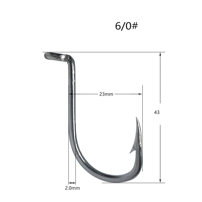 200pcs Large thick stainless steel fishhooks