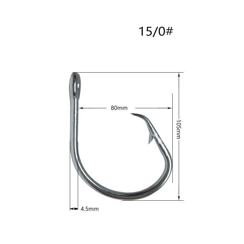 200pcs large stainless steel fishhook in the shape of an eagle's beak