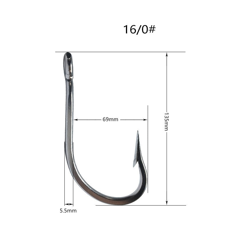 100pcs stainless steel big fishing hooks