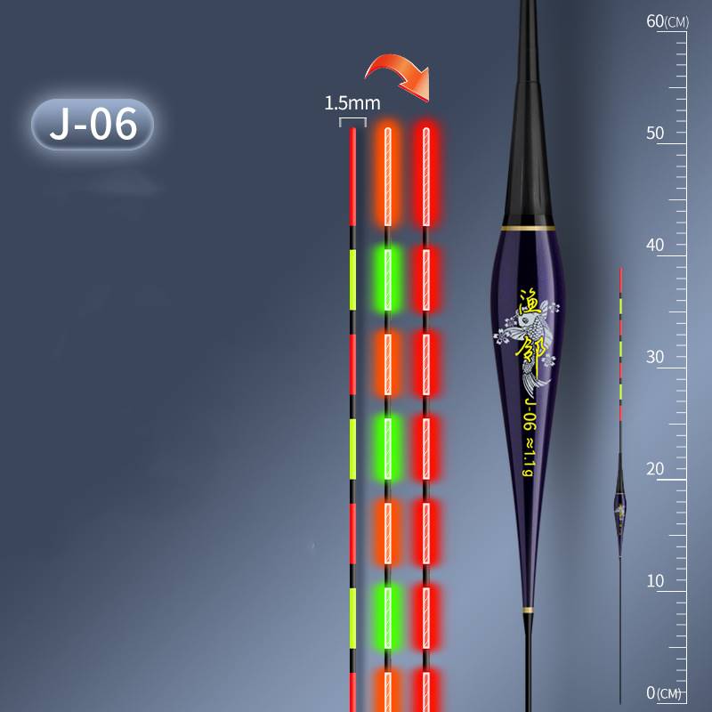 4 pc Gravity sensing fish float for day and night use