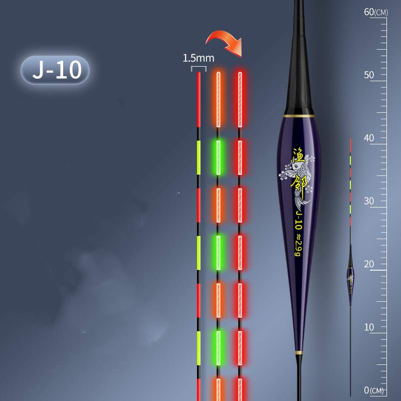 4 pc Gravity sensing fish float for day and night use