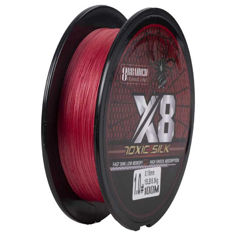 8 braided strong tensile PE 100 meters fishing main lines