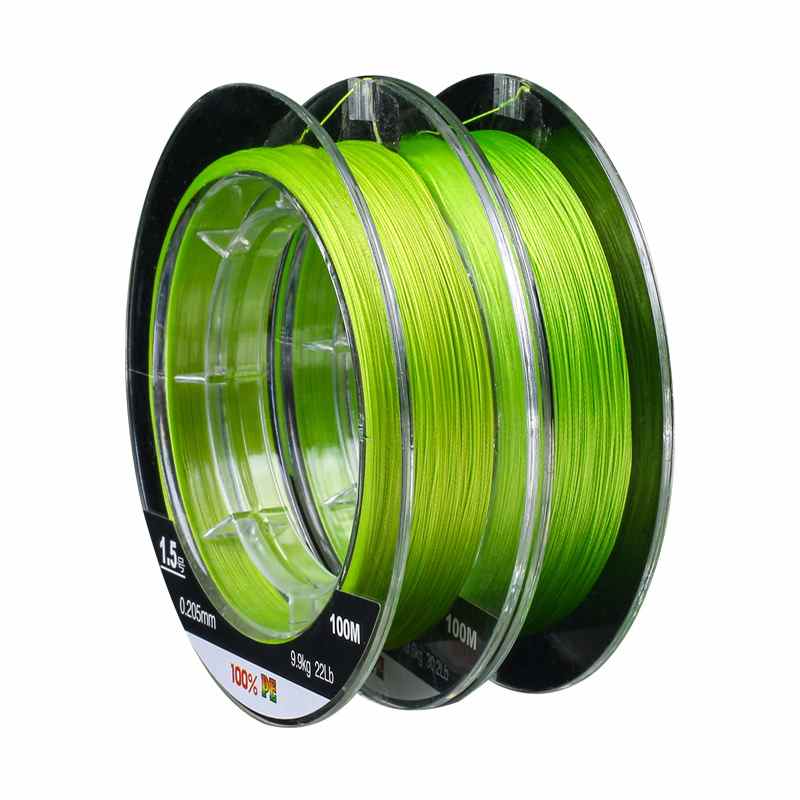 2 rolls 8 braided smooth 100/150 meters PE fishing main lines