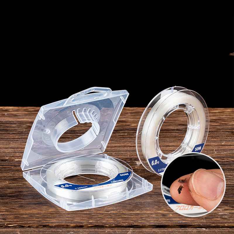 2 rolls 100 meters pure carbon fishing sub-line