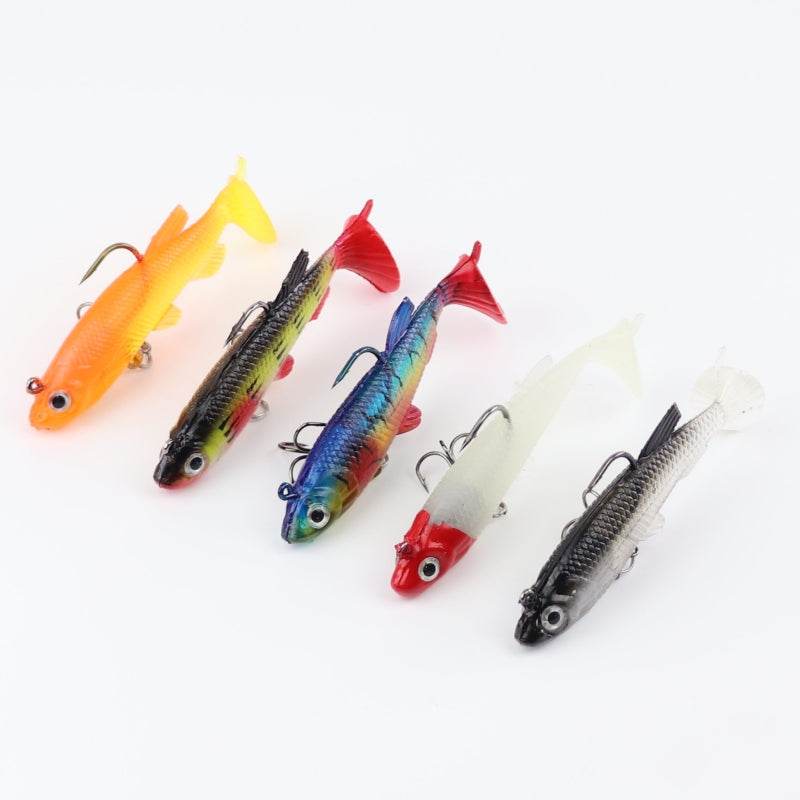 2pcs 12.7g 8.0cm plastic soft lure