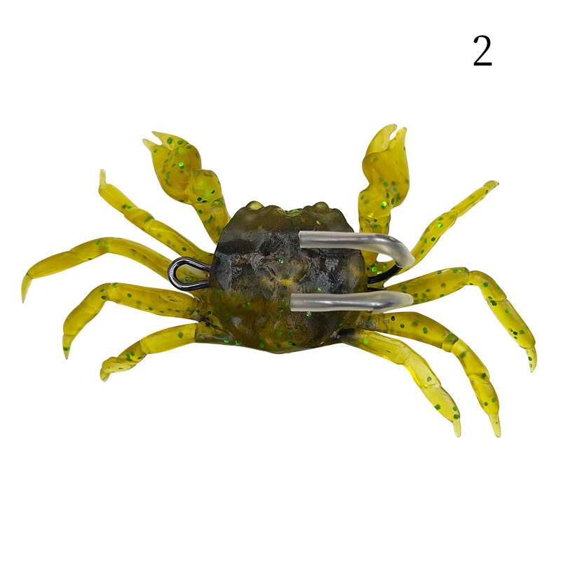 2 pc 10cm 34g Soft Crab Plastic Lures with Hook