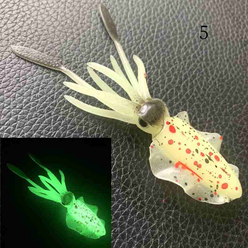 20 pc 5g 8.2g 15.8g squid shaped lure soft bait