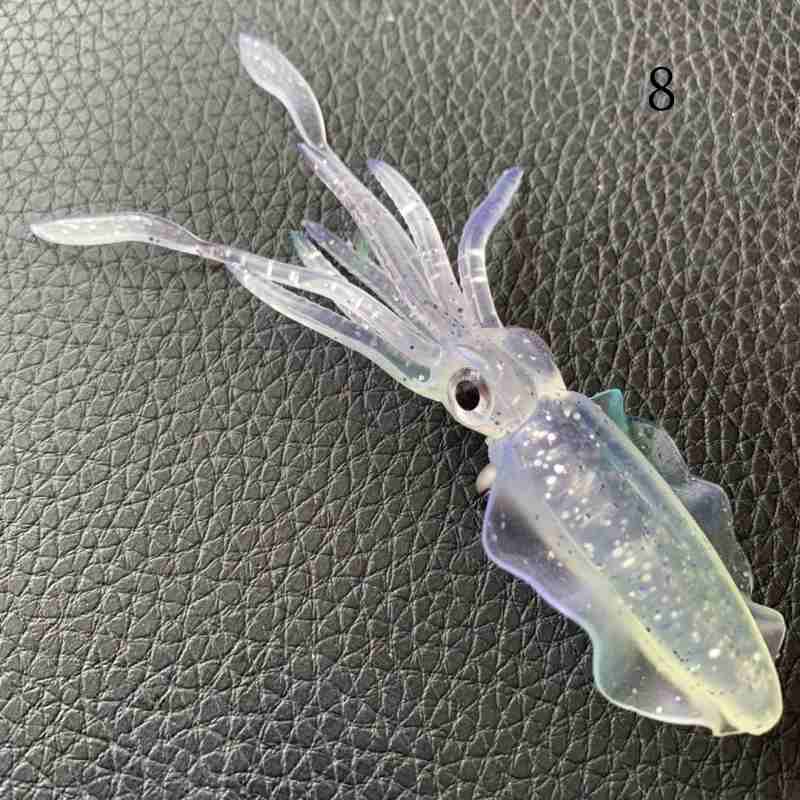 20 pc 5g 8.2g 15.8g squid shaped lure soft bait