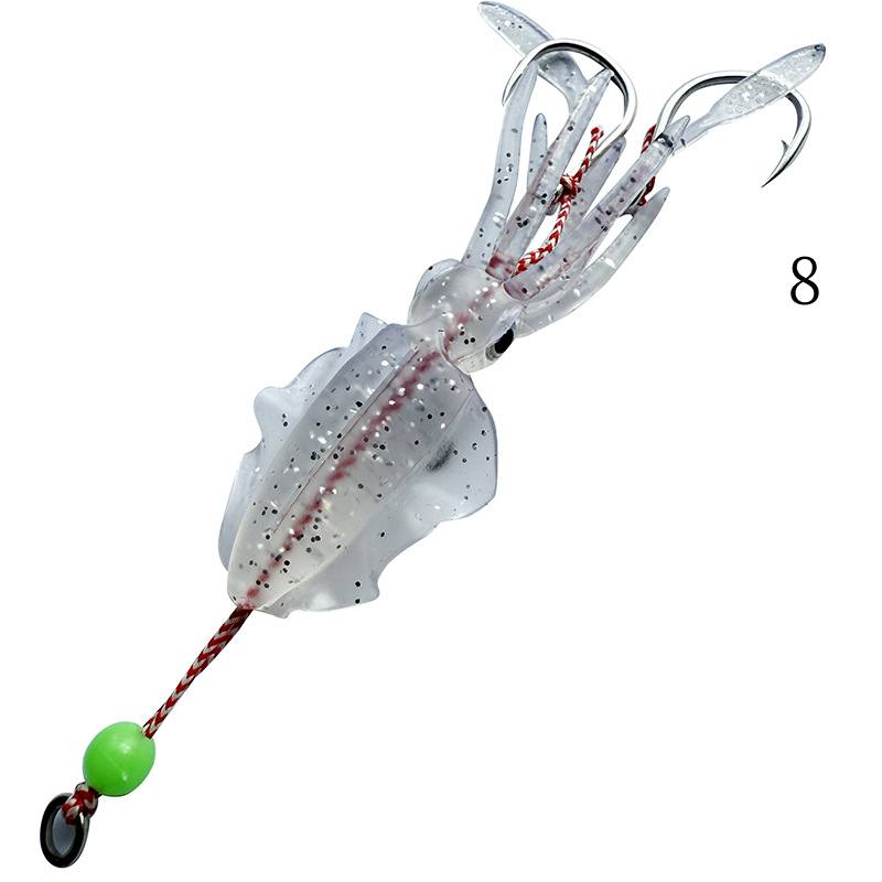 20 pc 5g 8.2g 15.8g squid shaped lure soft bait