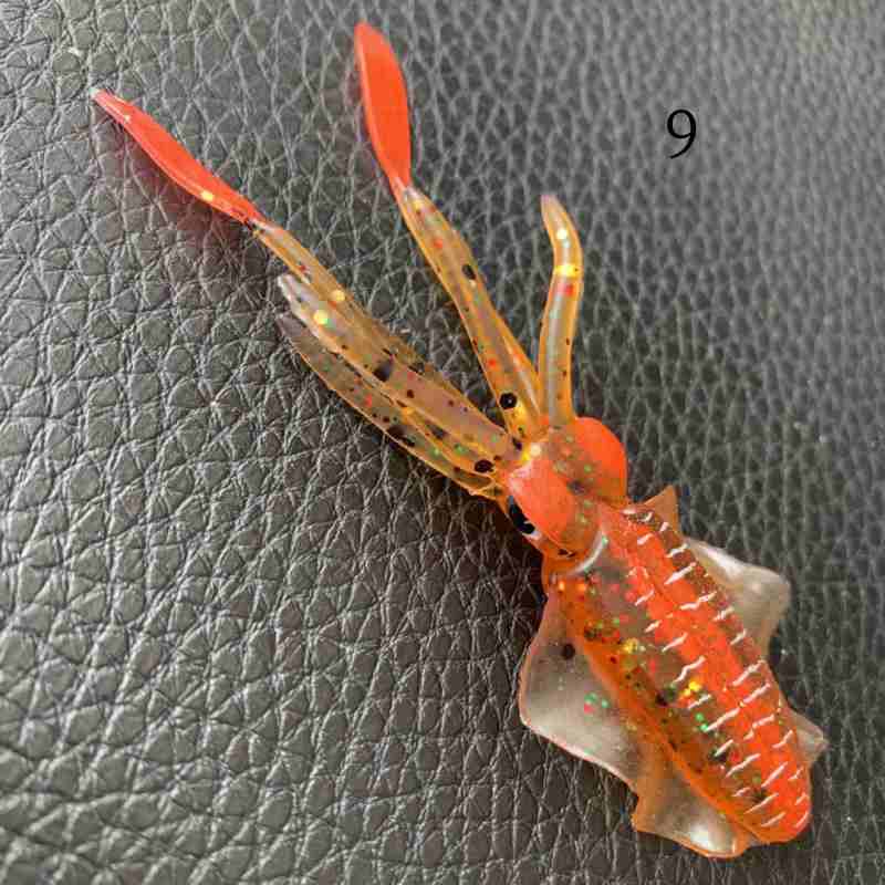 20 pc 5g 8.2g 15.8g squid shaped lure soft bait
