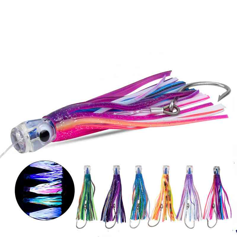 2pc 16.5cm 50g Squid Shape Trolling Lure