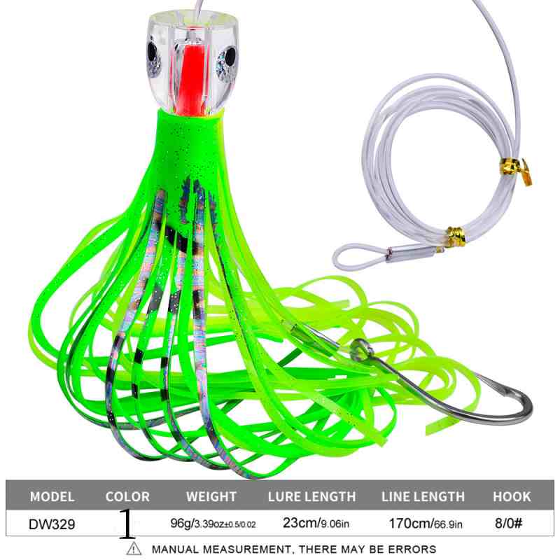 2pc 23cm 96g Squid Shape Trolling Lure