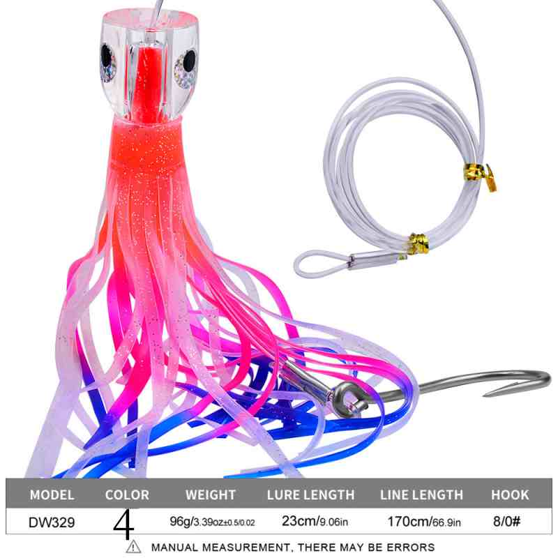 2pc 23cm 96g Squid Shape Trolling Lure