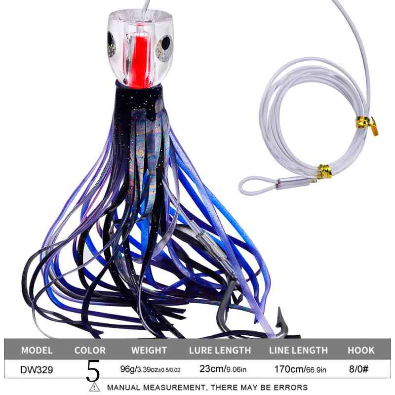 2pc 23cm 96g Squid Shape Trolling Lure