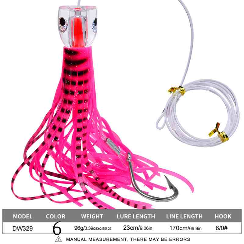 2pc 23cm 96g Squid Shape Trolling Lure