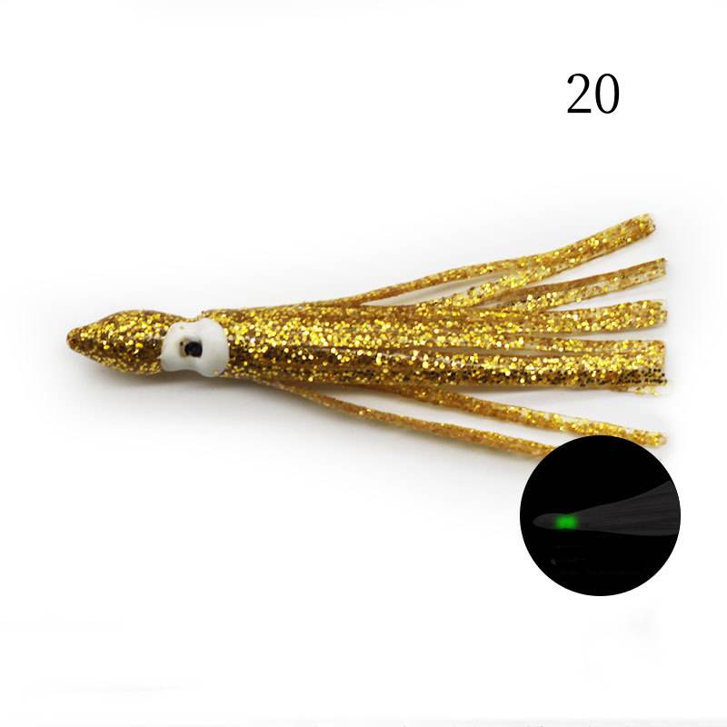 10pcs 0.8/1/1.3/2.2/3/4.1g soft lure bait in the shape of octopus