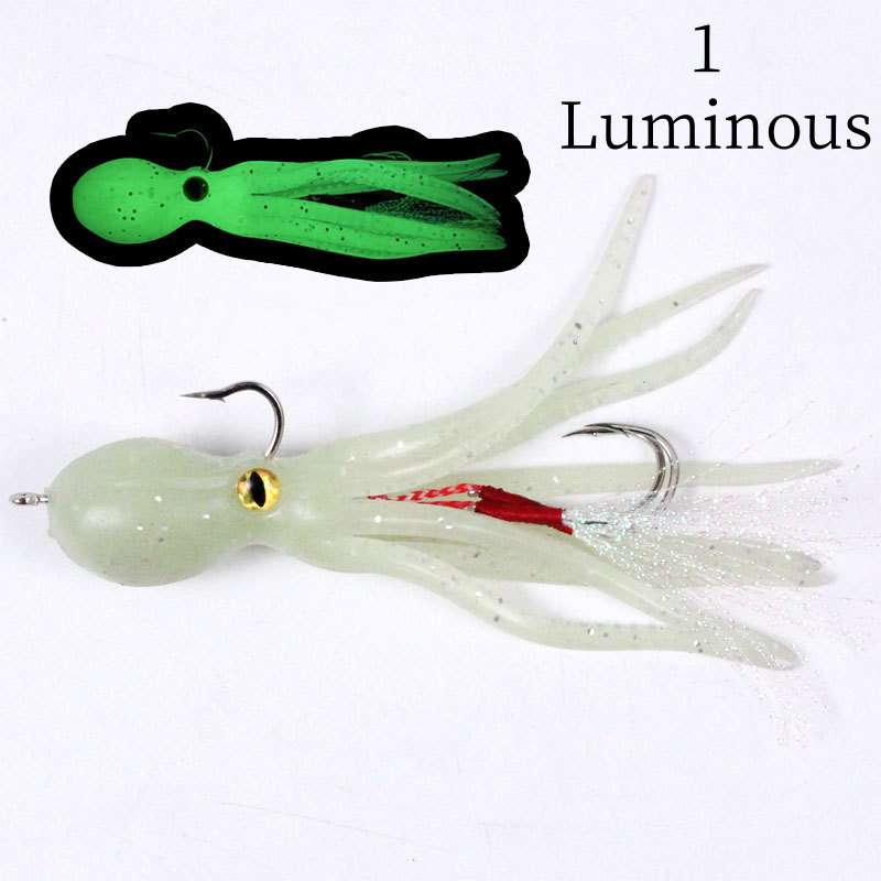 5 pc 11cm 21g Lead-wrapped squid soft bait
