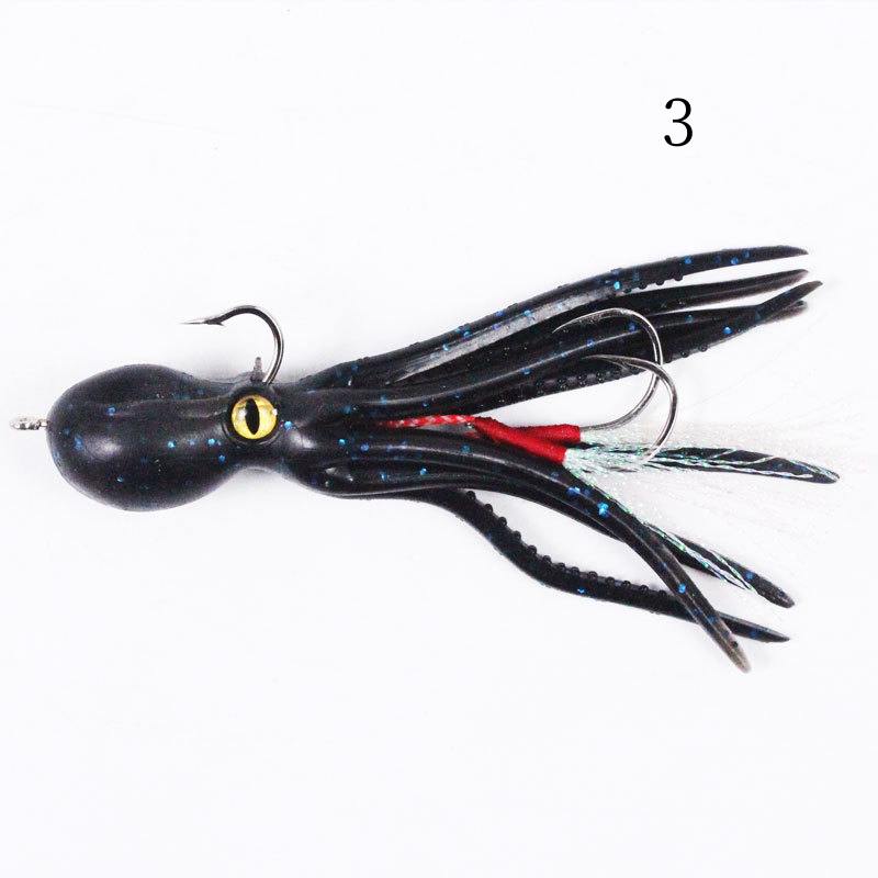 5 pc 11cm 21g Lead-wrapped squid soft bait