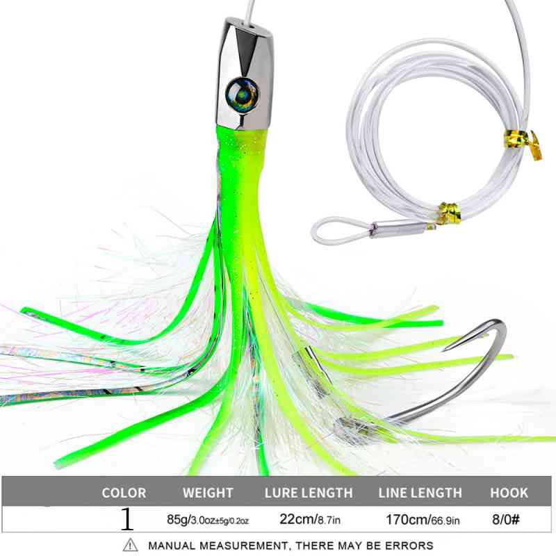 2pc 22cm 85g Squid Shape Trolling Lure