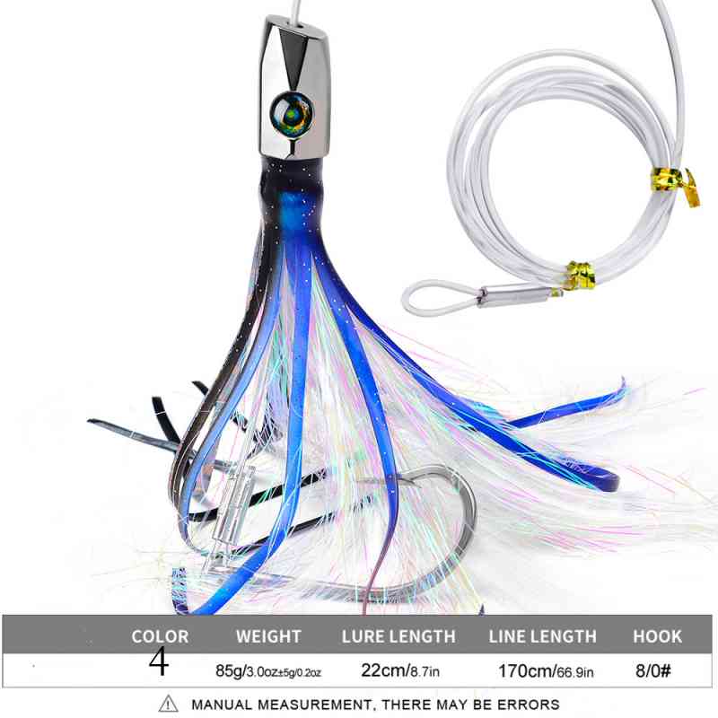 2pc 22cm 85g Squid Shape Trolling Lure