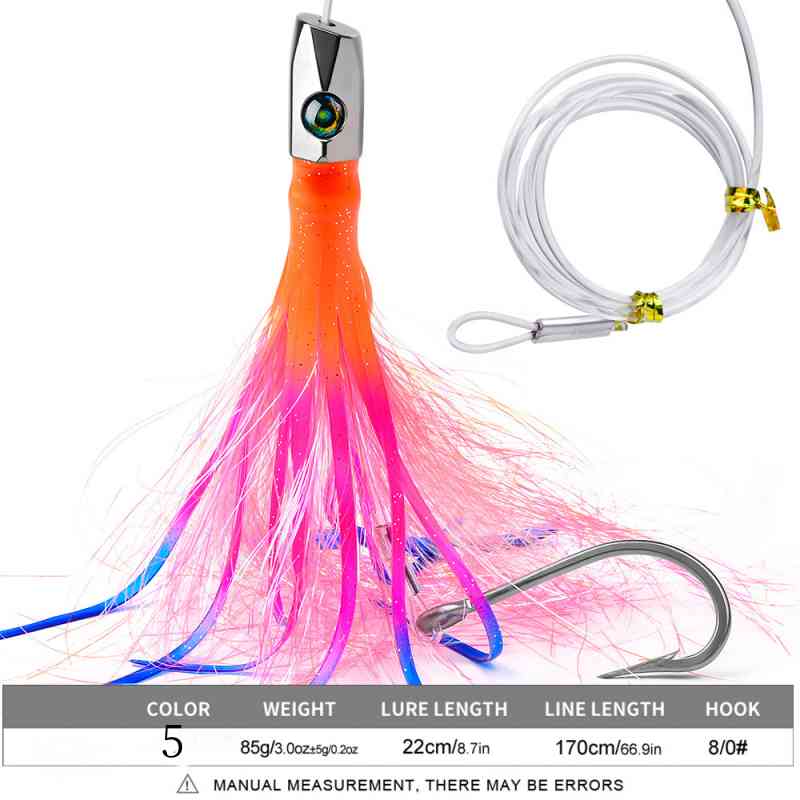 2pc 22cm 85g Squid Shape Trolling Lure