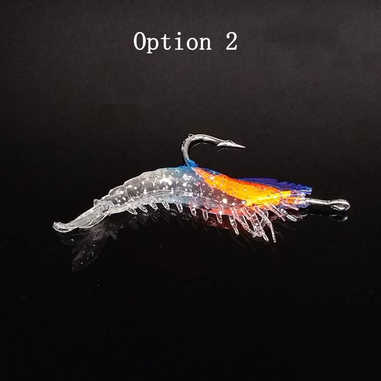 5pc 6cm3g bionic shrimp type soft bait with hook