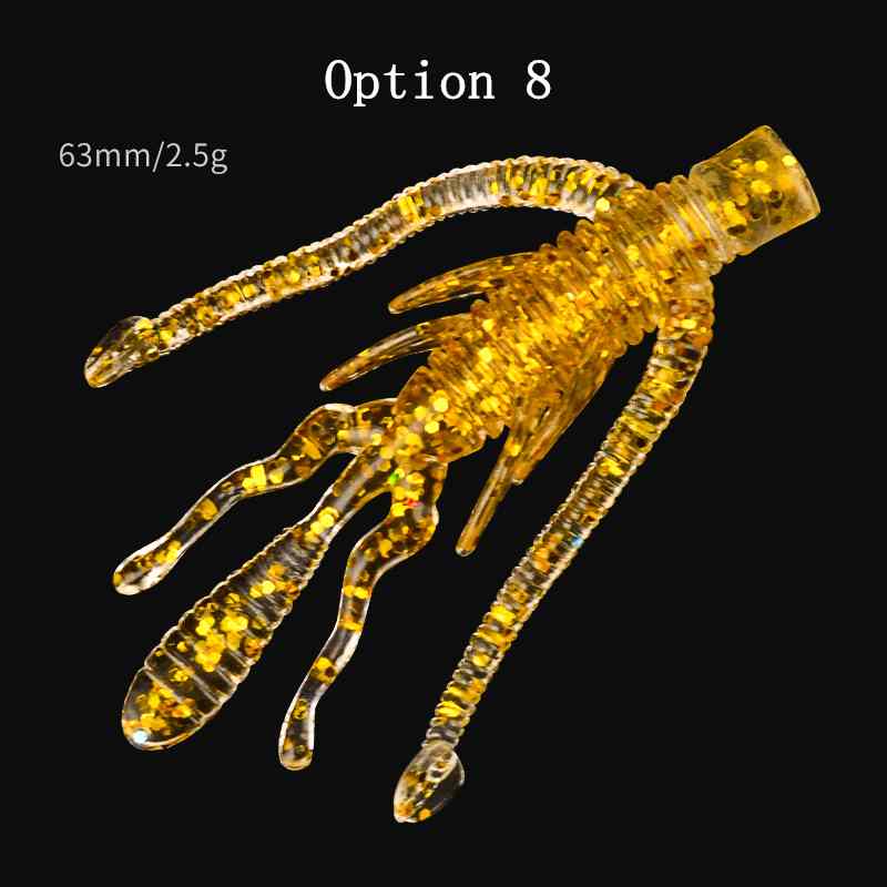 10pcs 2.5g 6.3cm plastic soft lure
