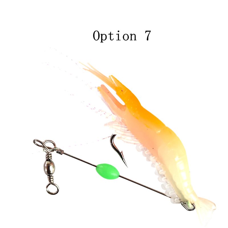 5pc 9cm6g bionic shrimp type soft bait with hook