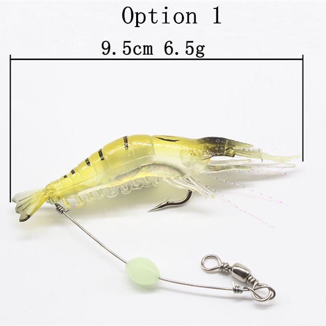 5pc 9cm6g bionic shrimp type soft bait with hook