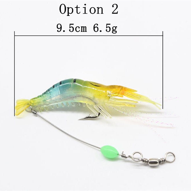5pc 9cm6g bionic shrimp type soft bait with hook
