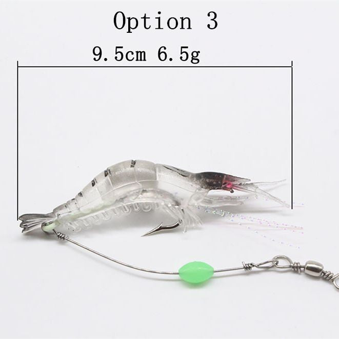 5pc 9cm6g bionic shrimp type soft bait with hook