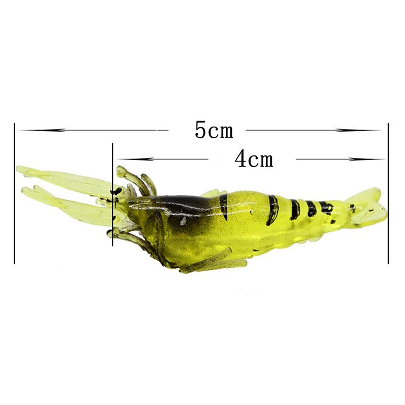 10pc 4cm bionic shrimp lure