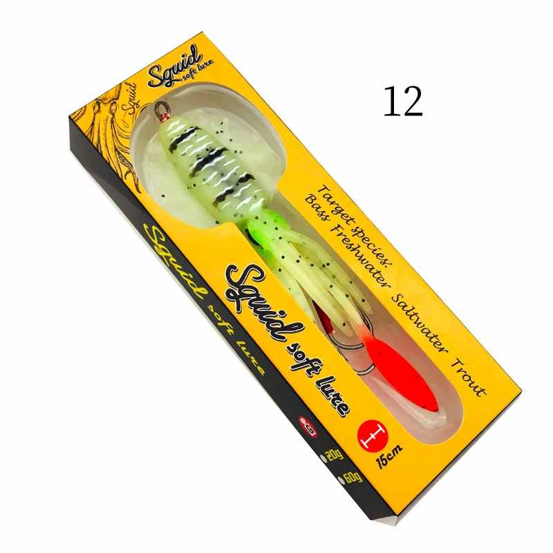 2 pc 60g 120g 150g deep sea large squid shaped lures