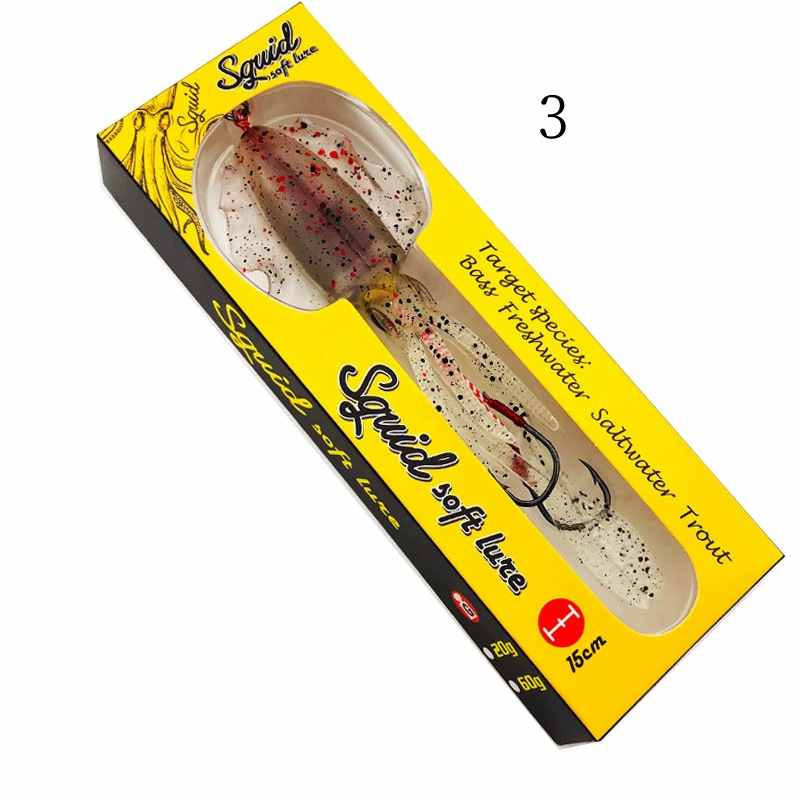 2 pc 60g 120g 150g deep sea large squid shaped lures