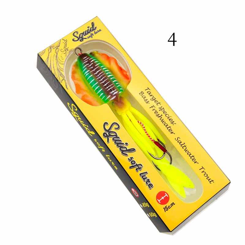 2 pc 60g 120g 150g deep sea large squid shaped lures