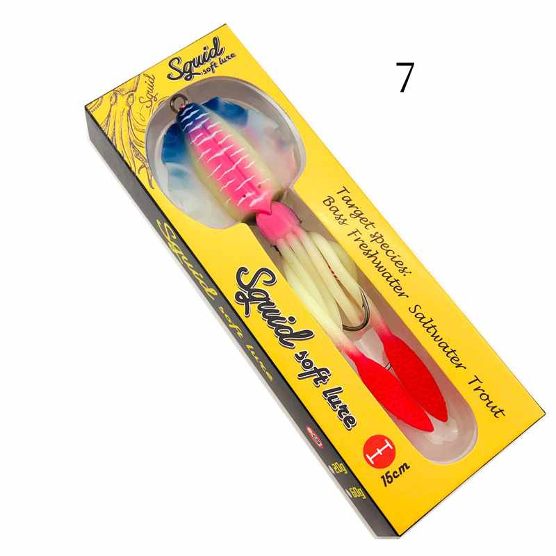 2 pc 60g 120g 150g deep sea large squid shaped lures