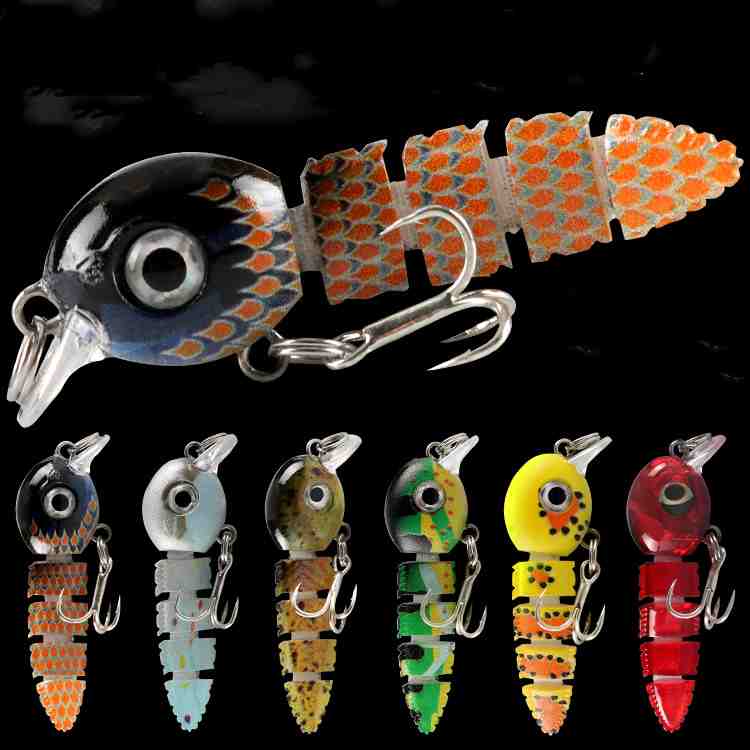 2pc knotty Fish lure 5.5cm4.1g-Submersible knobby mini micro bait