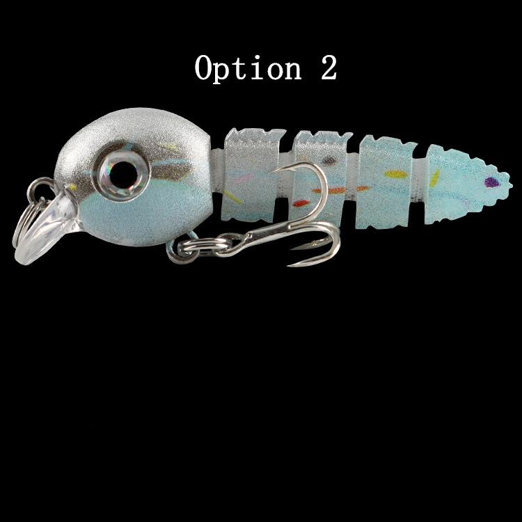 2pc knotty Fish lure 5.5cm4.1g-Submersible knobby mini micro bait