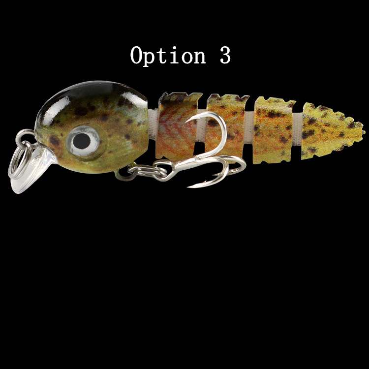 2pc knotty Fish lure 5.5cm4.1g-Submersible knobby mini micro bait