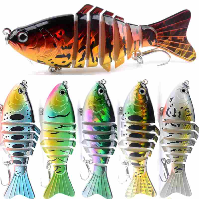 2pc knotty Fish lure 9.5cm 15g-segment Hard Bait