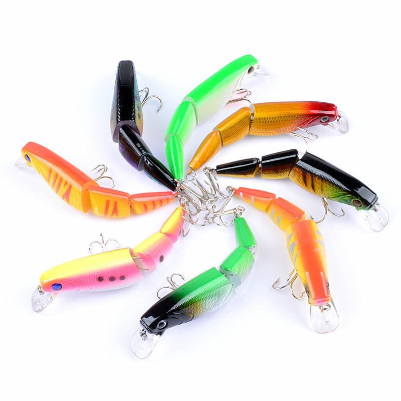 5 pcs 14g 10.5cm floating segment minnow lure