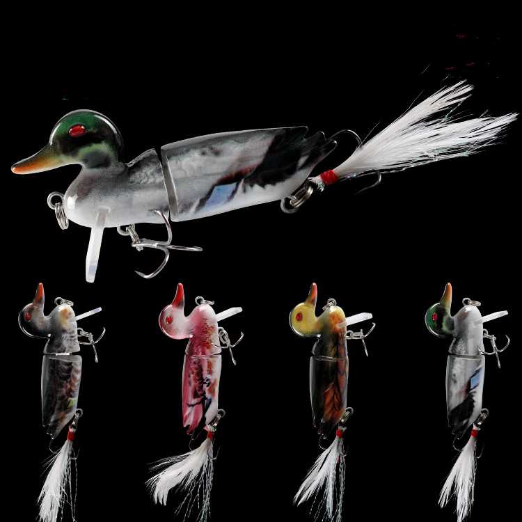 2pc duck-shaped knotty Fish lure 7cm 10.6g-segment Hard Bait