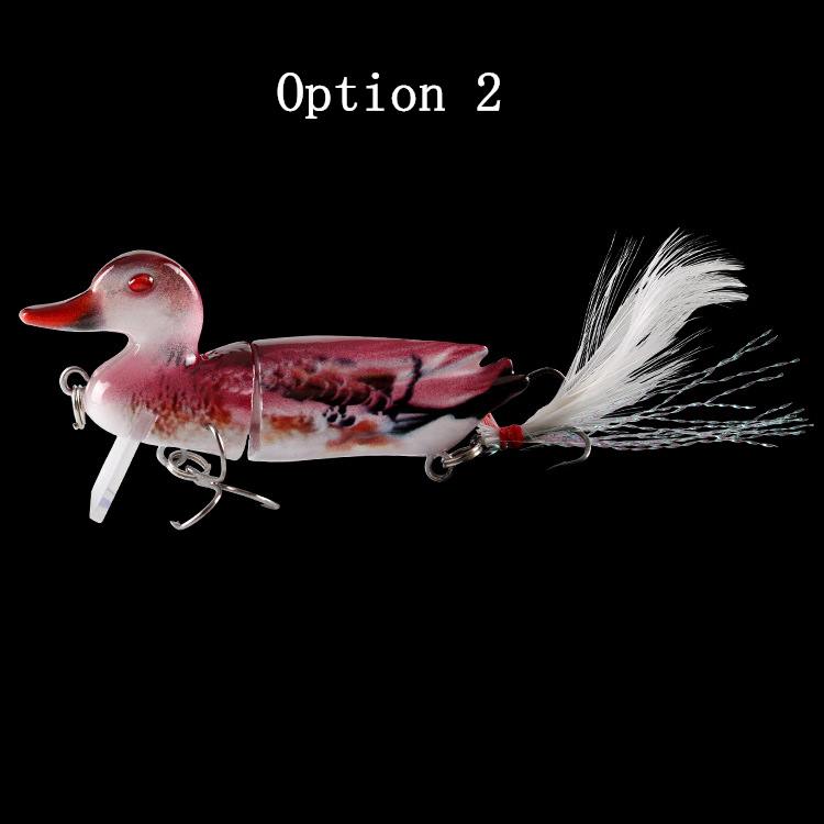 2pc duck-shaped knotty Fish lure 7cm 10.6g-segment Hard Bait