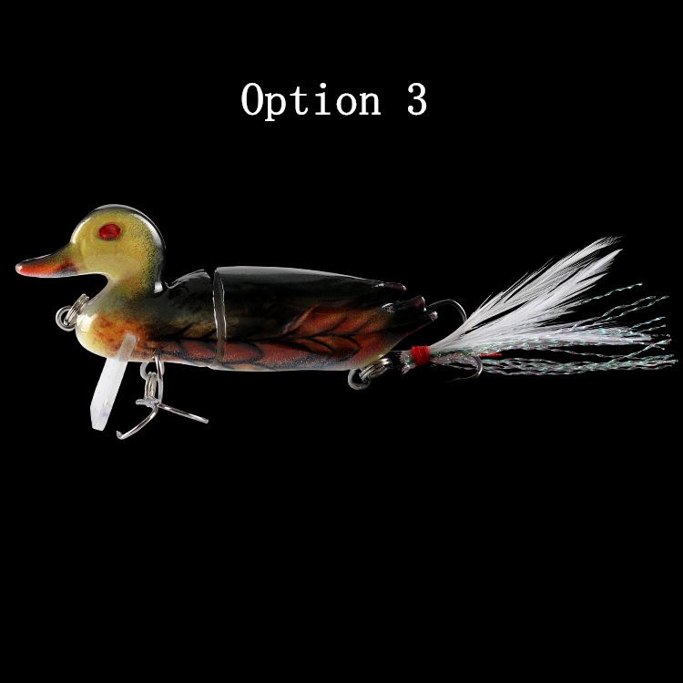 2pc duck-shaped knotty Fish lure 7cm 10.6g-segment Hard Bait