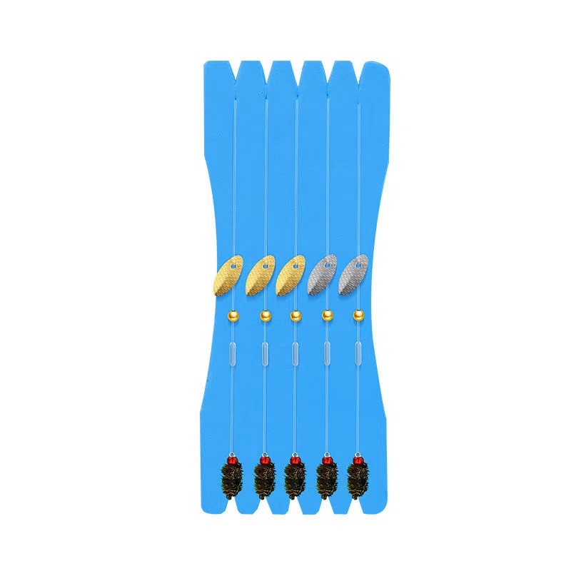 2 sets fly fishing lures with spooner